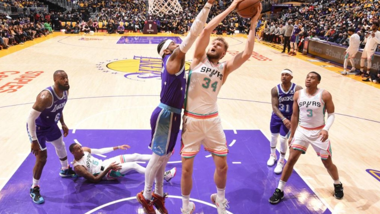 Jock Landale enjoyed a career-best performance against the Lakers.