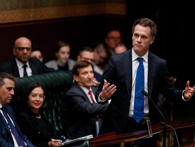 SYDNEY, AUSTRALIA - NewsWire Photos JUNE 6, 2024: NSW Premier Chris Minns during question time at State Parliament on Thursday. Picture: NewsWire / Nikki Short