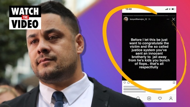 Jarryd Hayne's ex-teammates slammed for 'appalling' response to rape sentence