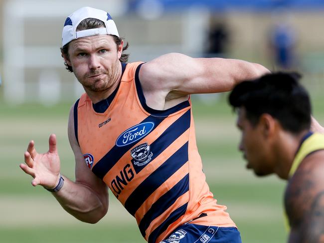 Geelong Cats Training at Deakin University, Waurn Pond. Open session. Patrick Dangerfield. Picture: Tim Carrafa