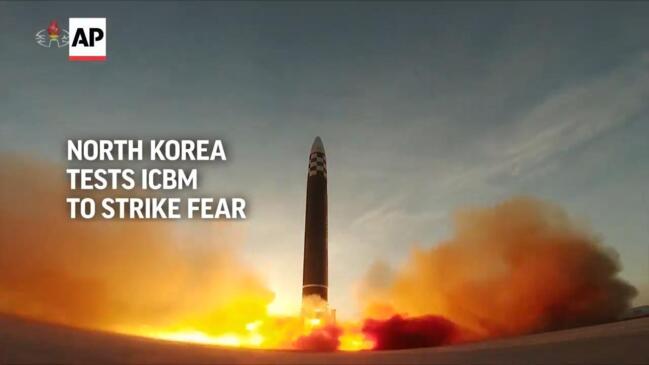 North Korea fires ICBM test aimed to strike fear