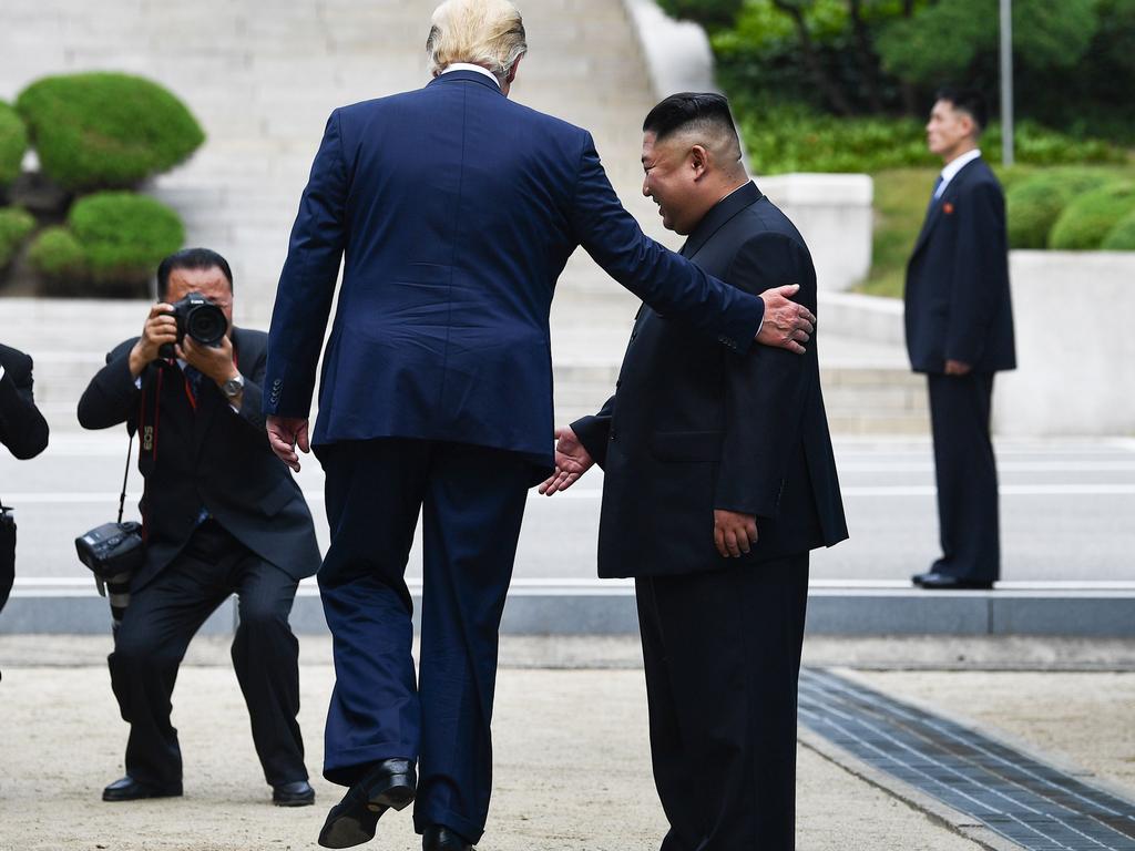 Two leaders with different agendas. Donald Trump and Kim Jong-un. Picture: AFP