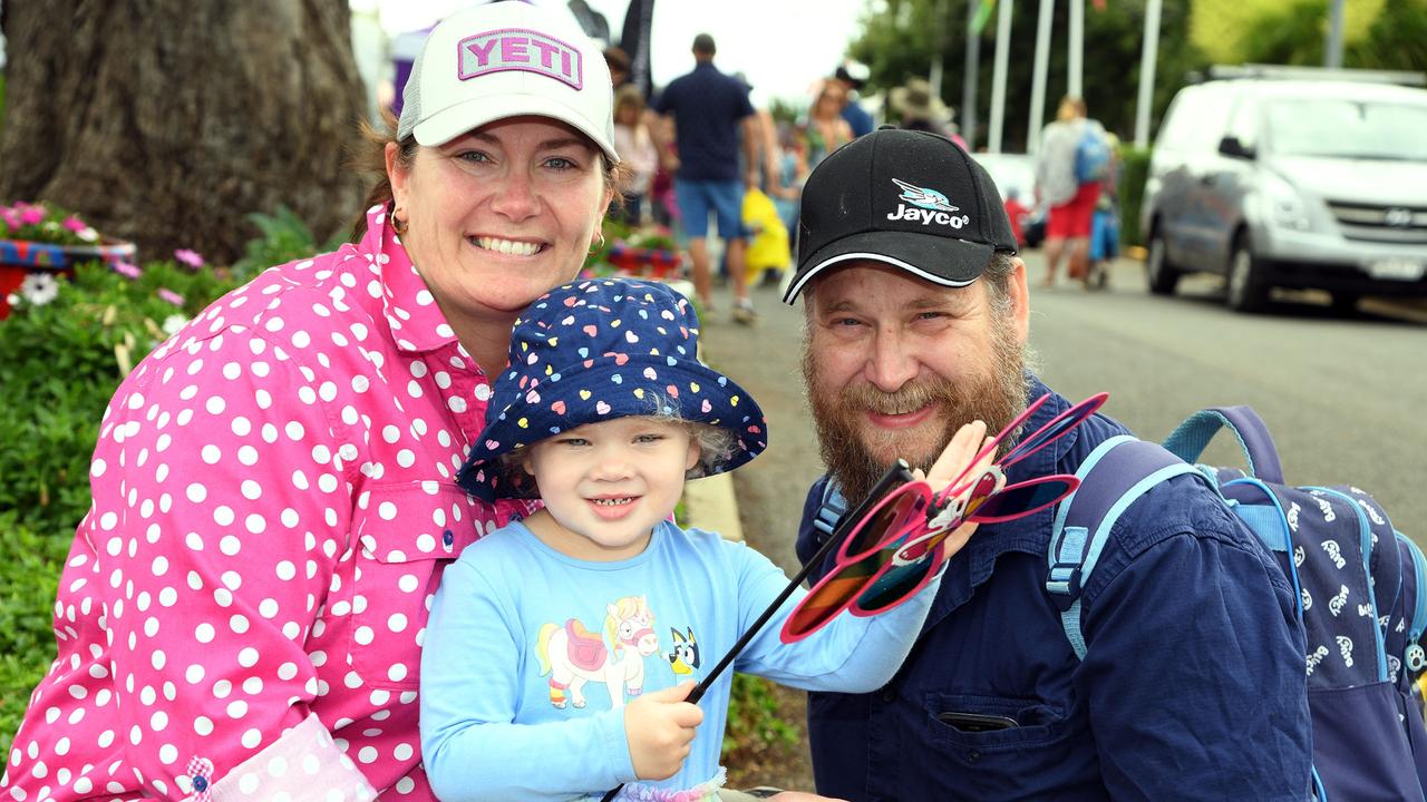 Trish, Emily and David Luckock. Heritage Bank Toowoomba Royal Show. Saturday March 26, 2022