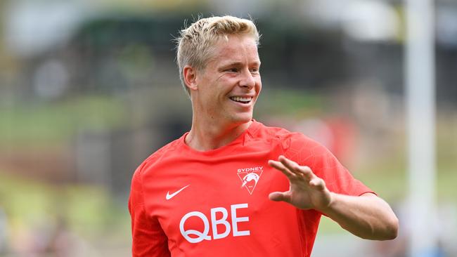 Isaac Heeney has started the season in blistering form. Picture: Mark Jesser/AFL Photos via Getty Images