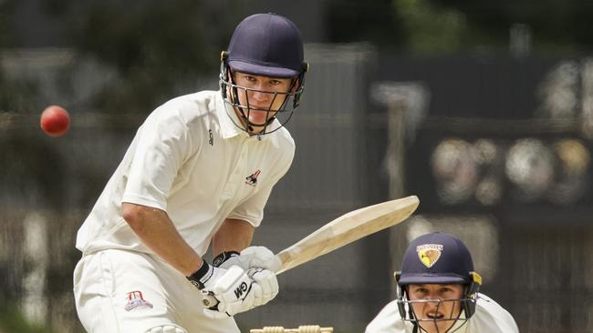 Ed Newman batting for Dandenong last season.