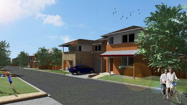 Artist's impression of a proposed housing development at Charmhaven.