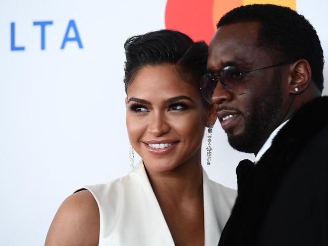 Cassie and P Diddy in 2018, the year Cassie accuses him of rape. Picture: AFP