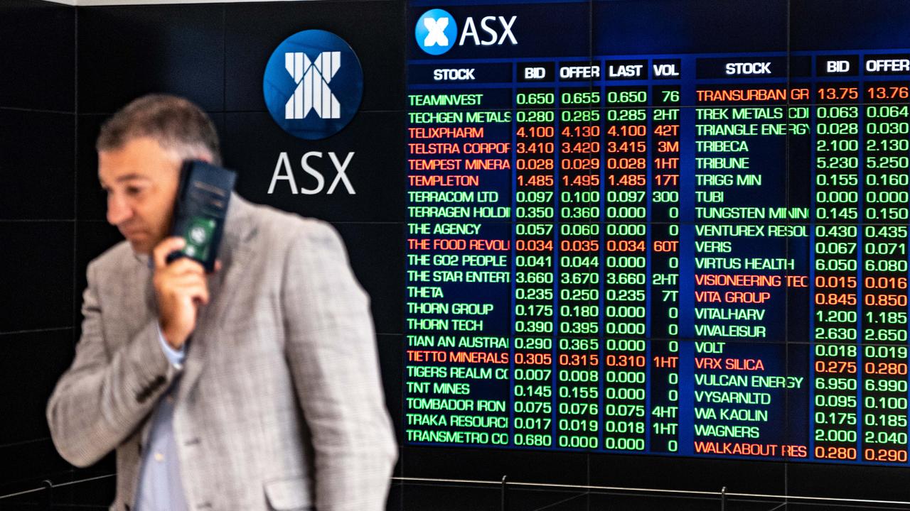 Media and telecommunications stocks were badly bruised on Tuesday with Telstra 1.3 per cent lower at $3.88. Picture: NCA NewsWire/Flavio Brancaleone