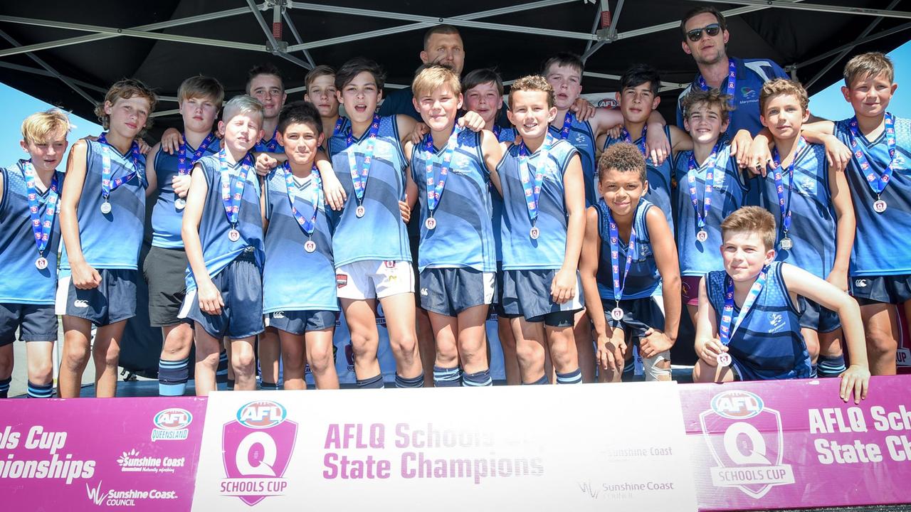 Marymount Primary were surprise performers out of the primary male division finishing second at the AFLQ Schools Cup. Picture: High Flyer Images