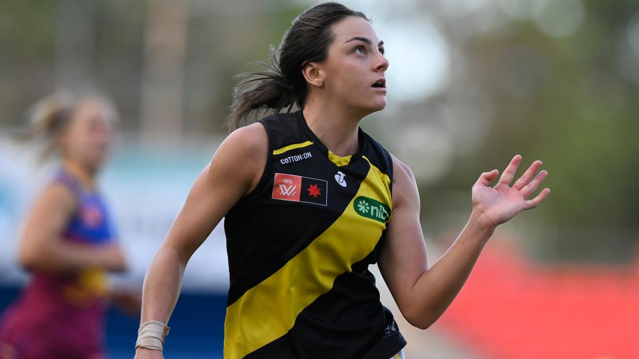 Monique Conti racked up her 1000th disposal against the Lions. Picture: Matt Roberts/Getty Images