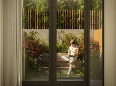 An artist's impression of a courtyard, part of the amended plan for a 55-room boarding house in Gladys Ave, Frenchs Forest. Picture: BKA Architecture