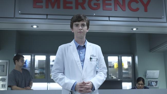 The Good Doctor stars Freddie Highmore as a high-functioning autistic doctor who struggles with empathy. Picture: supplied