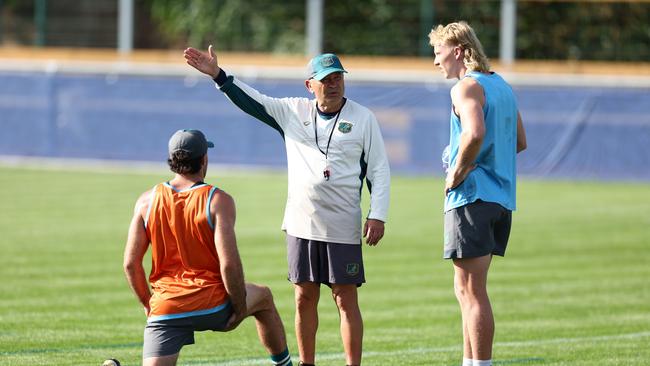 Training behind closed door, Jones has the Wallabies preparing differently to the way they have been playing in public. Picture: Getty Images