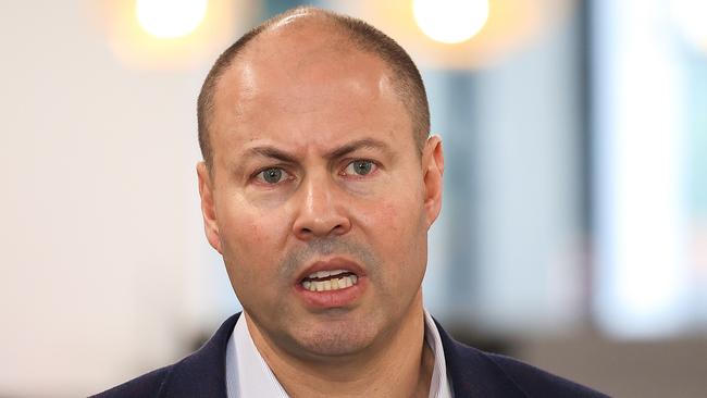 Federal Treasurer Josh Frydenberg revealed that Mr Laming would no recontest his seat this morning. Picture : NCA NewsWire / Ian Currie