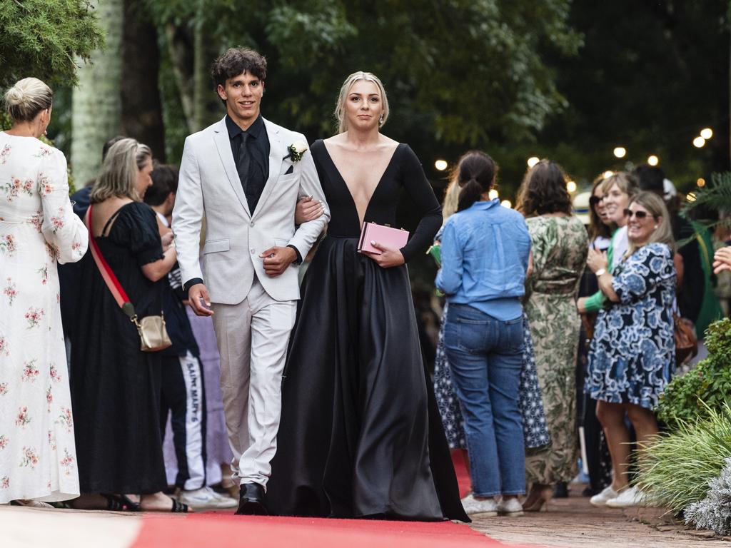 Chloe Southern and Jaydahn Hearn at Fairholme College formal, Wednesday, March 29, 2023. Picture: Kevin Farmer