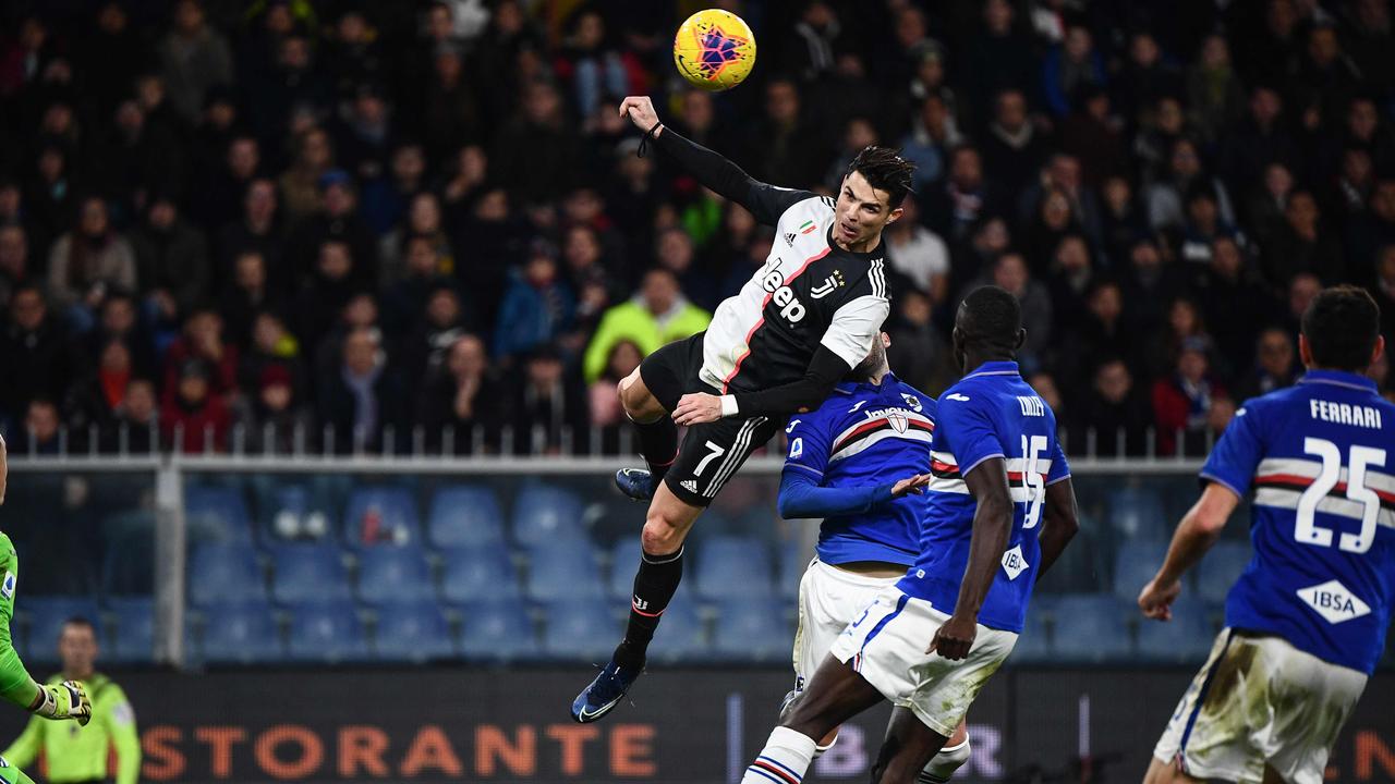 Cristiano Ronaldo, jump, header, goal, video, picture, watch, fitness  regime, Juventus vs Sampdoria, Real Madrid