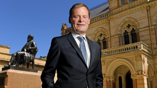 Adelaide University vice-chancellor Peter Rathjen. Picture: Naomi Jellicoe