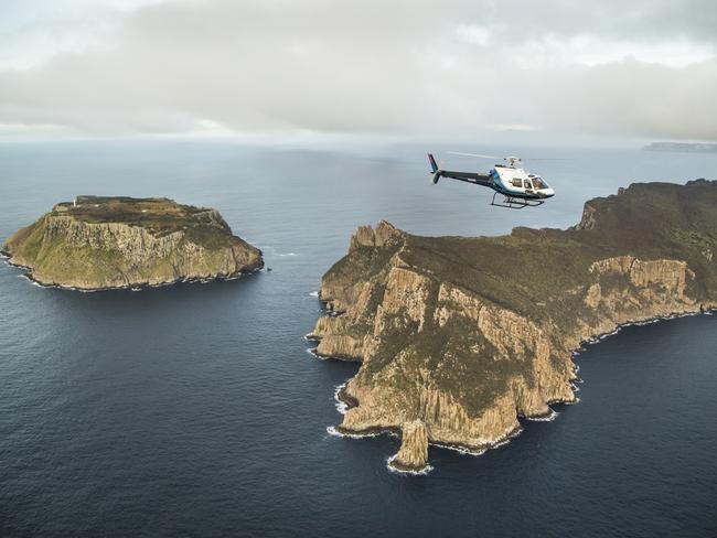 Tasman Island and Cape Pillar. Picture: Paul Hoelen