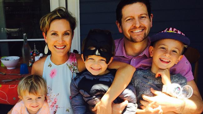 Mum-of-three, Melissa Procter, 39, with husband Steve, 37, and their three children. She has breast and bone cancer.