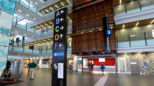 Gold Coast University Hospital foyer Photo: David Clark