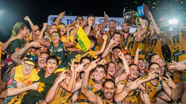 St Mary's triumphed in the 2023-24 NTFL grand final against the Nightcliff Tigers. Picture: Pema Tamang Pakhrin