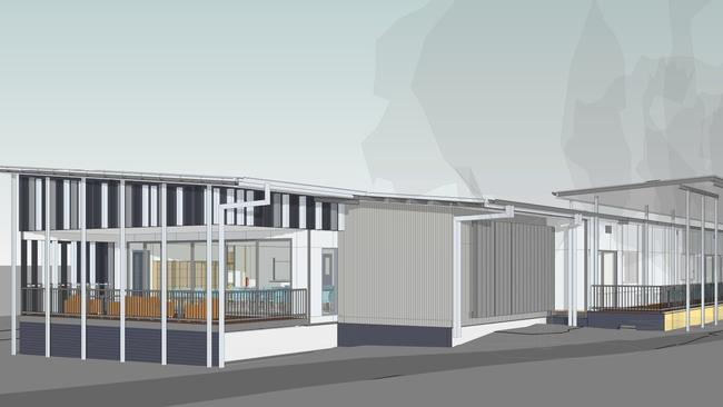 A concept image of the rebuilt and redesigned Redcliffe Pensioners Hall. Picture: Contributed