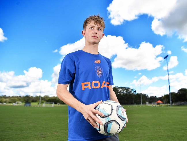 Sunshine Coast football talent Rhys Williams is kicking goals this season. Picture: Patrick Woods