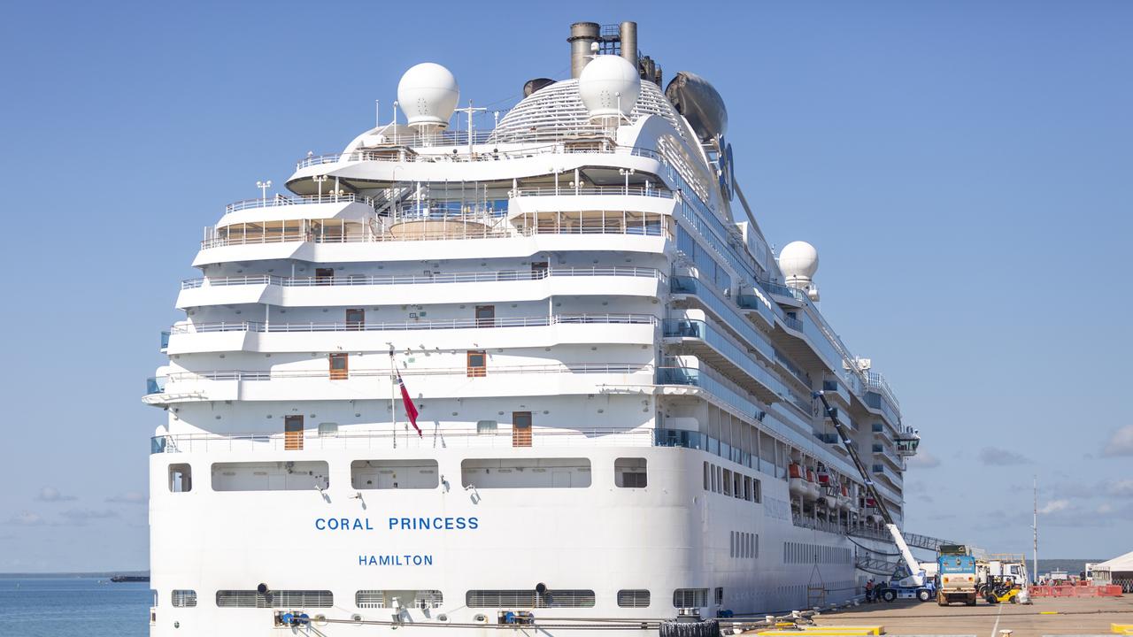 The Northern Territory is set to welcome ocean cruise liners back to Territory waters with the Coral Princess cruise ship arriving in Darwin. Picture: Floss Adams.