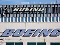 EL SEGUNDO, CALIFORNIA - JANUARY 08: The Boeing logo is displayed on Boeing buildings on January 8, 2024 in El Segundo, California. Alaska Airlines and United Airlines are continuing to cancel flights following a midair fuselage door plug blowout on one of Alaska's Boeing 737 MAX 9 airplanes. More than 300 flights on Alaska and United Airlines have been cancelled today amid the grounding of the aircraft.   Mario Tama/Getty Images/AFP (Photo by MARIO TAMA / GETTY IMAGES NORTH AMERICA / Getty Images via AFP)