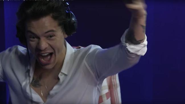 Styles screams in protest when Grimshaw announces Two Ghosts.