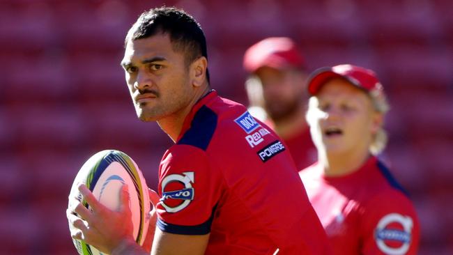 Karmichael Hunt during Queensland Reds training. Pic Darren England.