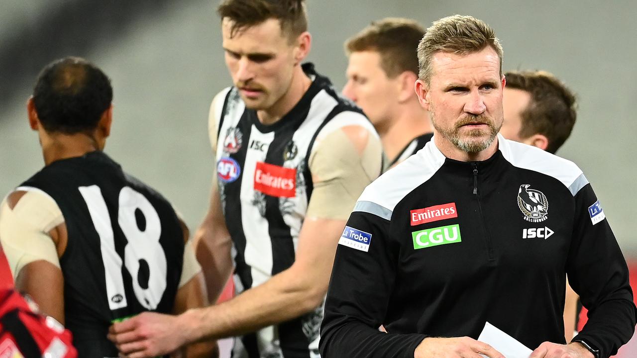 Dermott Brereton believes Nathan Buckley has enough credits in the bank after his COVID-19 breach. Photo: Quinn Rooney/Getty Images.