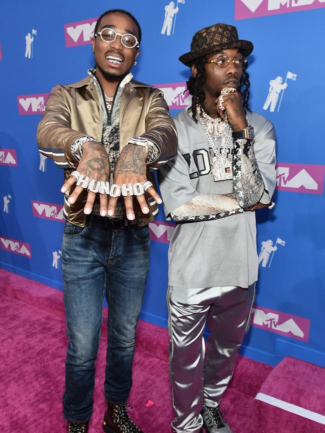 Quavo and Offset from Migos. Picture: Getty Images