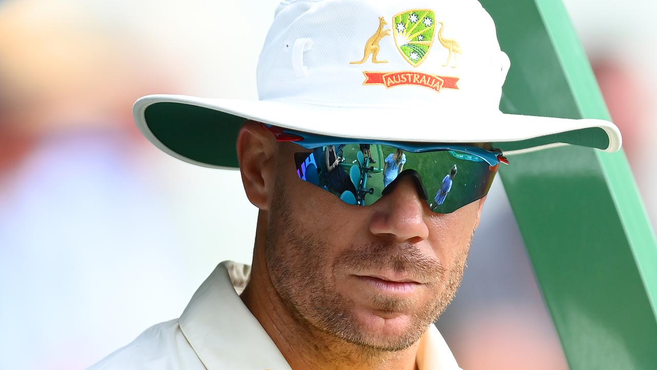 MELBOURNE, AUSTRALIA - DECEMBER 26: David Warner of Australia looks on during day one of the Second Test match in the series between Australia and South Africa at Melbourne Cricket Ground on December 26, 2022 in Melbourne, Australia. (Photo by Quinn Rooney/Getty Images)