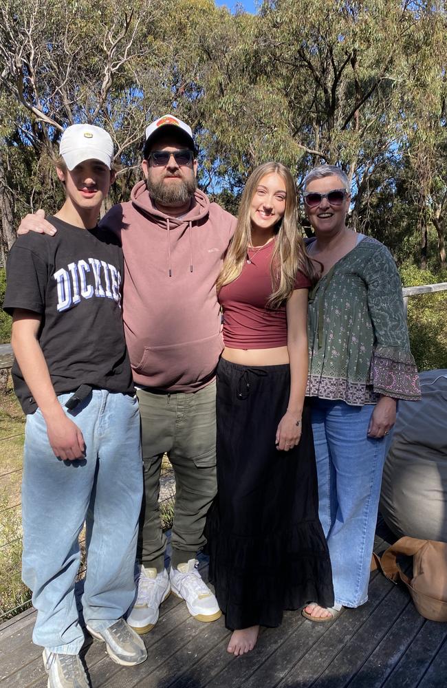 Rory, Adrian, Asha and Mel Maycock. Picture: Supplied