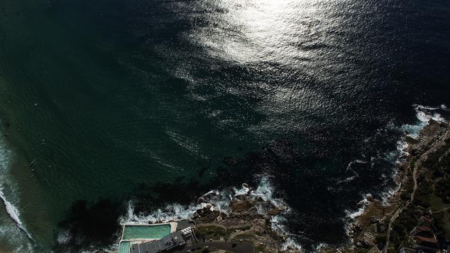 Aerial view of Icebergs, Bondi. Pic: Paul Blackmore.