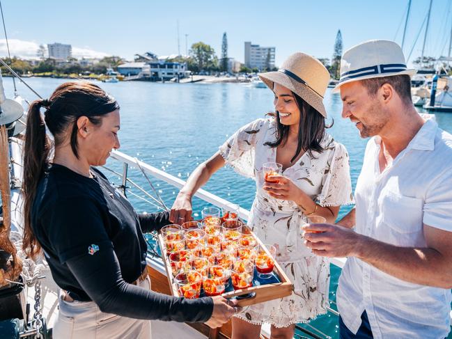 Saltwater Eco Tours offered culinary cruises showcasing native flavours for the Curated Plate culinary festival in 2024 Picture: Tourism &amp; Events Queensland