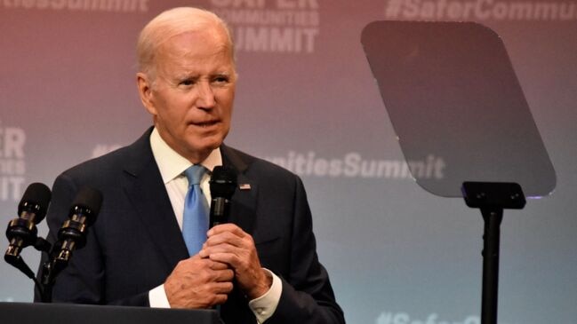 Watch: Biden Says 'God Save the Queen' After Gun Control Speech