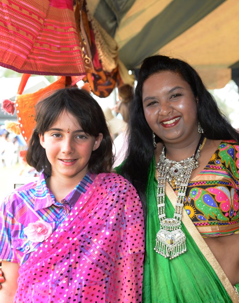 L-R Rikki-Lee McCaig (10) with Jennifer Ambrith at the Cultural Festival held at the Heritage Village on Sunday. Photo: Chris Ison / The Morning Bulletin. Picture: Chris Ison