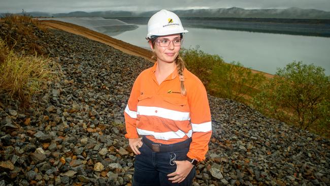 Jessica Smith, Environmental Adviser, Ravenswood Gold at Nolan's Tailings Storage Facility.