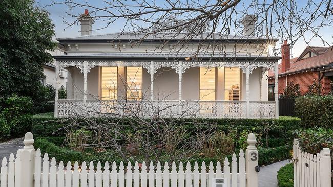 The Victorian residence in Hawthorn, with four bedrooms, two bathrooms, a landscaped garden and pool, attracted 15,800 page views on realestate.com.au.