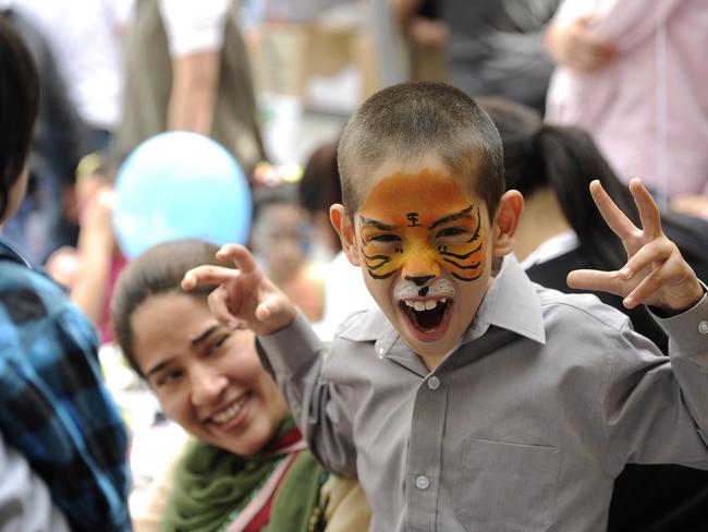 Abdul- Basit Shah, 8, of Canley Vale at the Cabramatta Moon Festival.