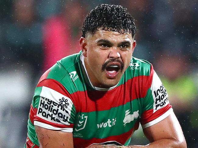 NRL 2024 RD10 St. George Illawarra Dragons v South Sydney Rabbitohs - Latrell Mitchell, Dejection. Picture: NRL Photos