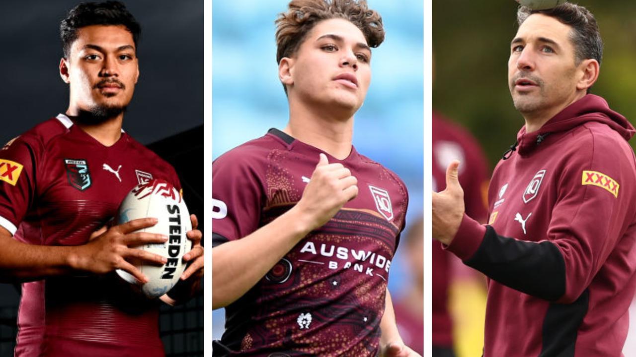 Jeremiah Nanai, Reece Walsh and Billy Slater. Getty