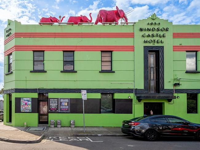 The iconic Windsor Castle Hotel near Chapel St.