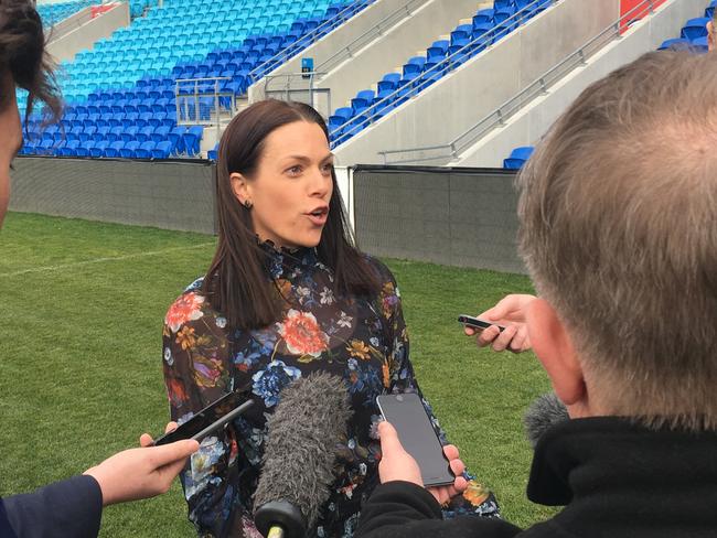 AFL Tasmania chief Trisha Squires has faith in her strength and ability to do the job. Picture: LUKE BOWDEN