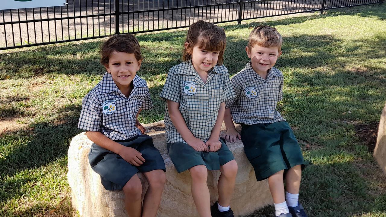 MY FIRST YEAR 2024: St Patrick's School, Mitchell Prep students Kyzer, Minnie and Braxton.