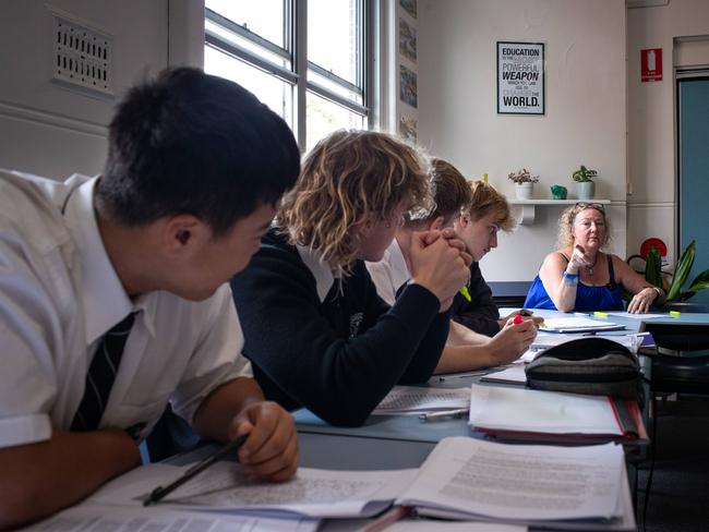 School principals across the state say the policy has improved students’ focus in the classroom. Picture: Julian Andrews