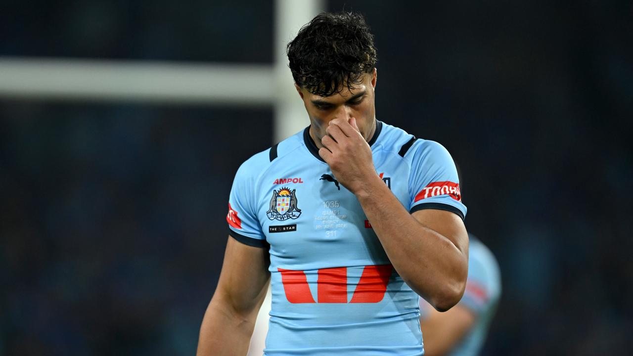 Joseph Sua'ali'i after being sent off. Picture: NRL Photos