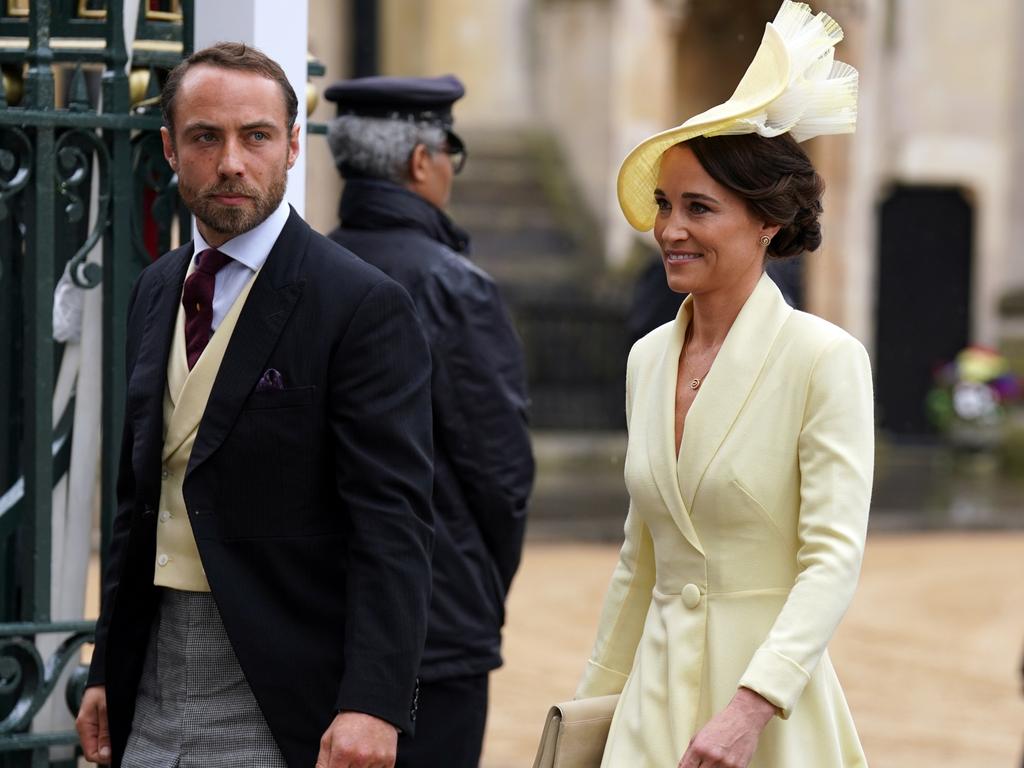 James Middleton, with sister Pippa at the Coronation of King Charles and Queen Camilla in 2023, has been open about how animals have aided his mental health. Picture: Getty Images